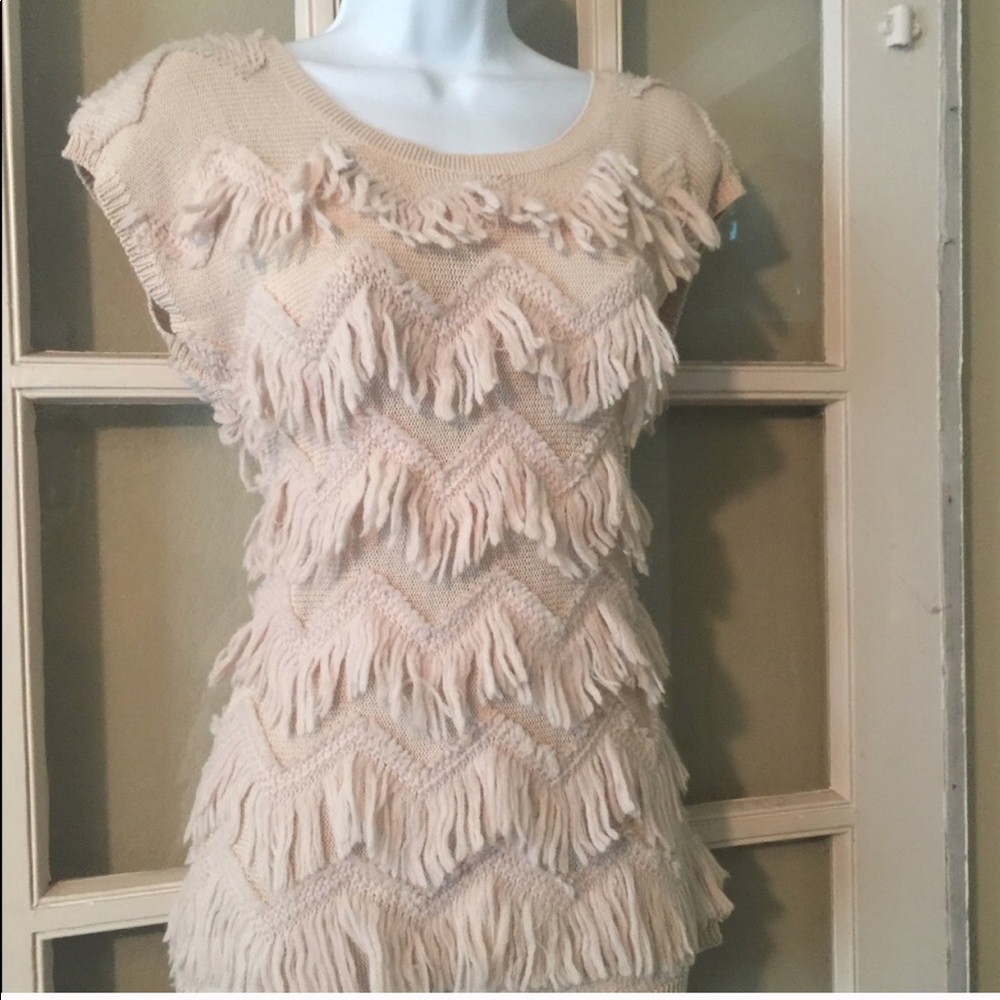 Cute Anthropologie Top - fuzzy and cozy!
